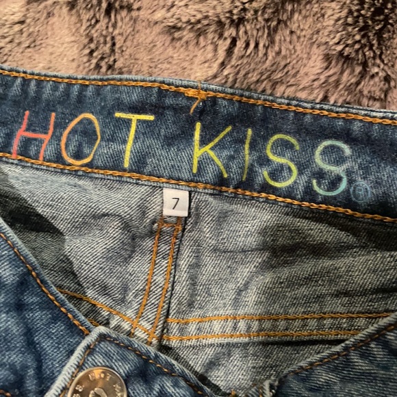 Ripped Denim Jean Studded Booty Shorts - Picture 4 of 4